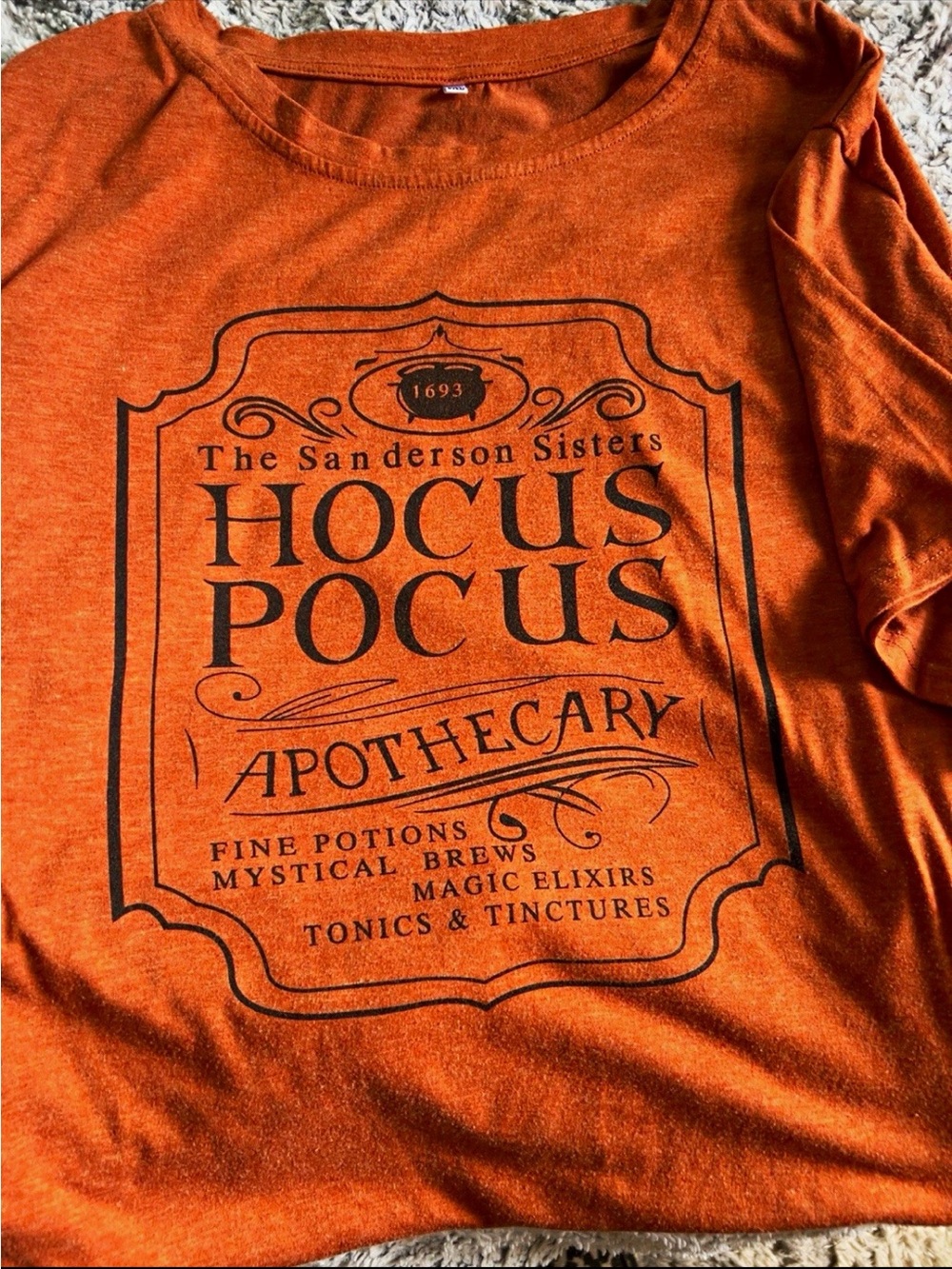Disney Orange Hocus Pocus Apothecary Long Sleeve Tee